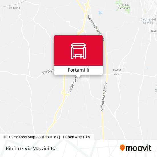 Mappa Bitritto - Via Mazzini