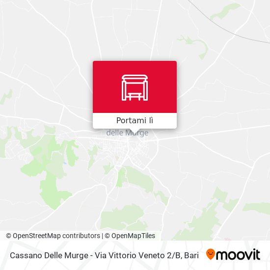 Mappa Cassano Delle Murge - Via Vittorio Veneto 2 / B