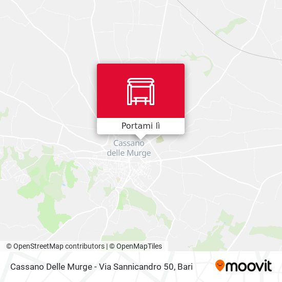 Mappa Cassano Delle Murge - Via Sannicandro 50