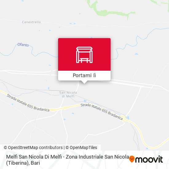 Mappa Melfi San Nicola Di Melfi - Zona Industriale San Nicola (Tiberina)