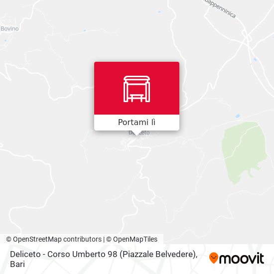Mappa Deliceto - Corso Umberto 98 (Piazzale Belvedere)