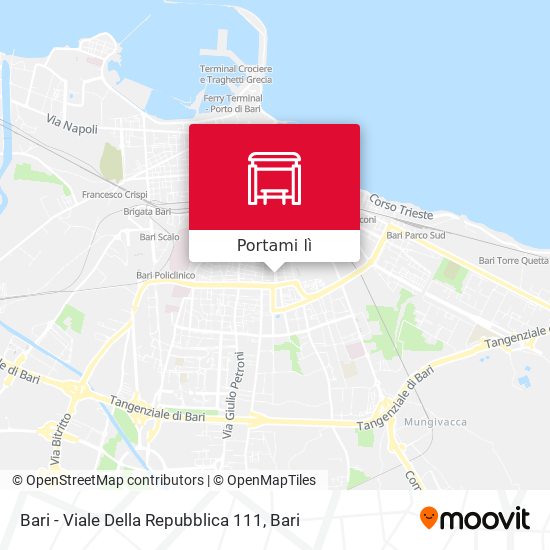 Mappa Bari - Viale Della Repubblica 111