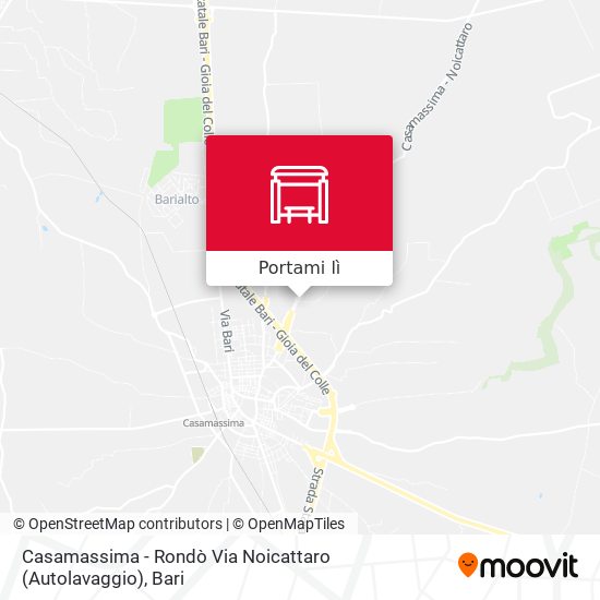 Mappa Casamassima - Rondò Via Noicattaro (Autolavaggio)