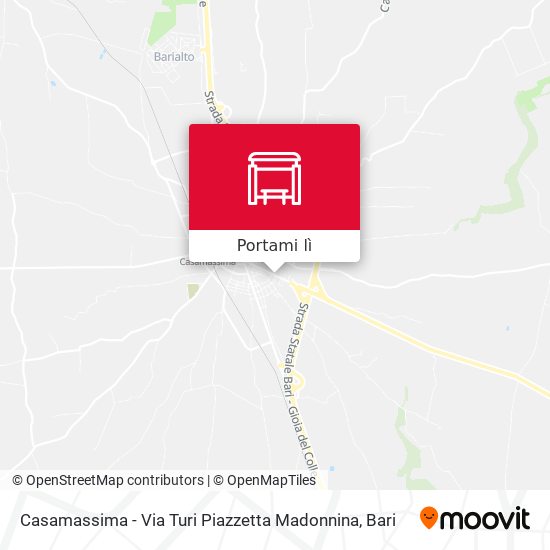 Mappa Casamassima - Via Turi Piazzetta Madonnina