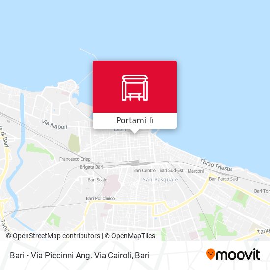 Mappa Bari - Via Piccinni Ang. Via Cairoli