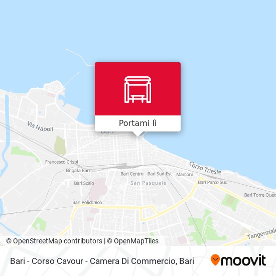Mappa Bari - Corso Cavour - Camera Di Commercio