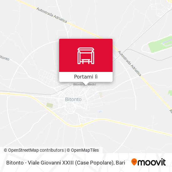 Mappa Bitonto - Viale Giovanni XXIII (Case Popolare)