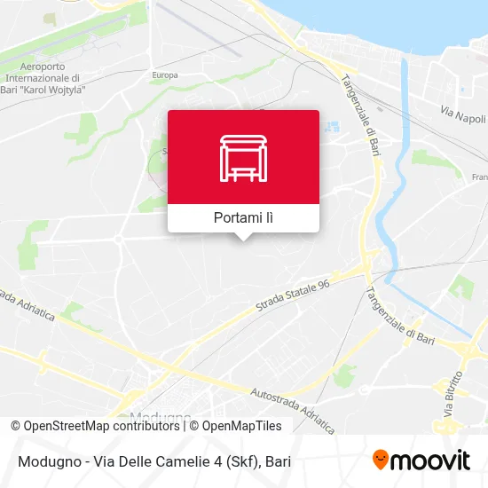 Mappa Modugno - Via Delle Camelie  4 (Skf)