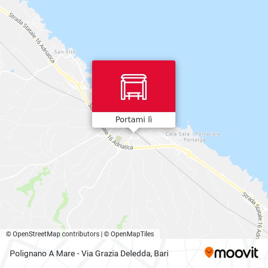 Mappa Polignano A Mare - Via Grazia Deledda