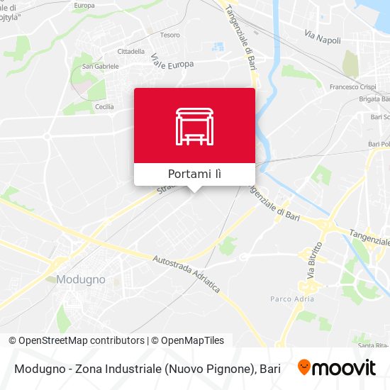 Mappa Modugno - Zona Industriale (Nuovo Pignone)