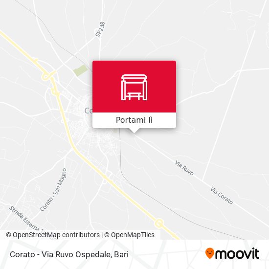 Mappa Corato - Via Ruvo Ospedale