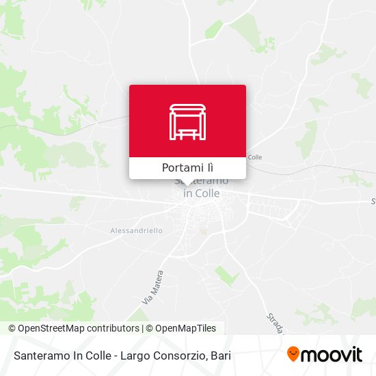 Mappa Santeramo In Colle - Largo Consorzio