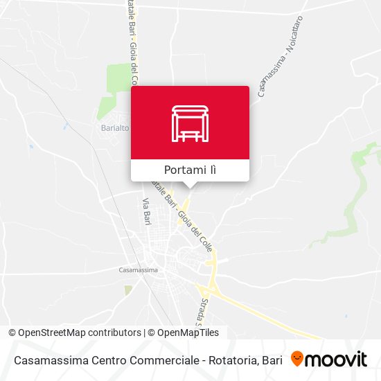 Mappa Casamassima Centro Commerciale - Rotatoria