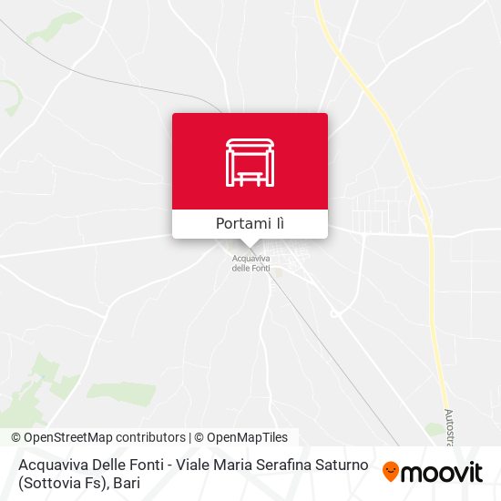 Mappa Acquaviva Delle Fonti - Viale Maria Serafina Saturno (Sottovia Fs)