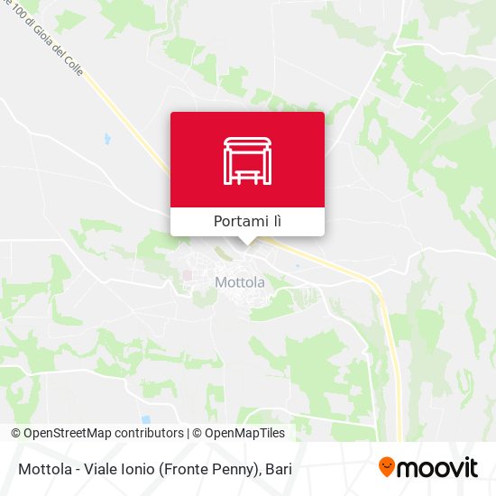 Mappa Mottola - Viale Ionio (Fronte Penny)