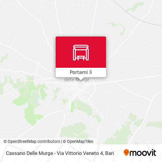 Mappa Cassano Delle Murge - Via Vittorio Veneto 4