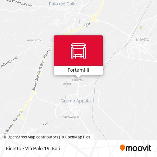 Mappa Binetto - Via Palo 19
