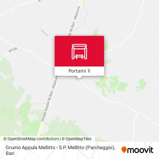 Mappa Grumo Appula Mellitto - S.P. Mellitto (Parcheggio)