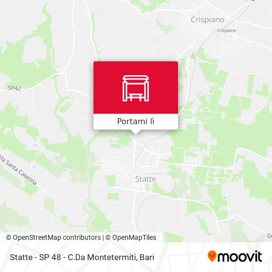 Mappa Statte - SP 48 - C.Da Montetermiti