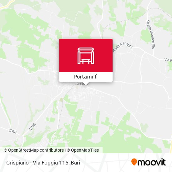 Mappa Crispiano - Via Foggia 115