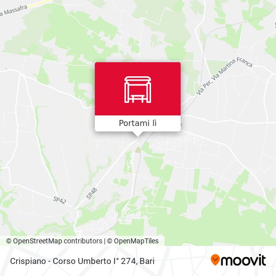 Mappa Crispiano - Corso Umberto I° 274
