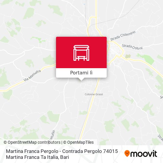Mappa Martina Franca Pergolo - Contrada Pergolo 74015 Martina Franca Ta Italia