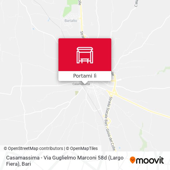 Mappa Casamassima - Via Guglielmo Marconi 58d (Largo Fiera)