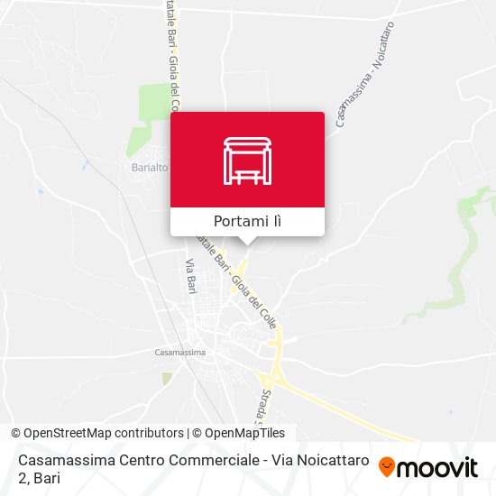 Mappa Casamassima Centro Commerciale - Via Noicattaro 2