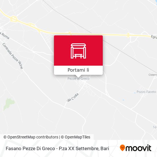 Mappa Fasano Pezze Di Greco - P.za XX Settembre