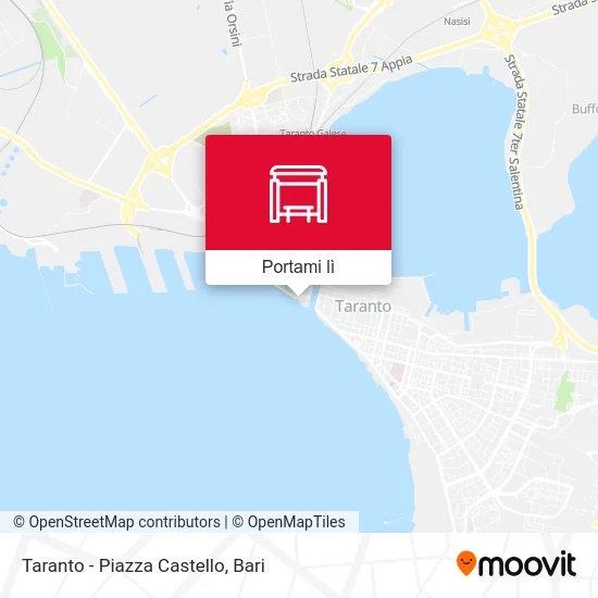 Mappa Taranto -  Piazza Castello