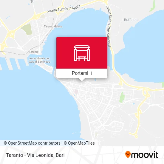 Mappa Taranto - Via Leonida