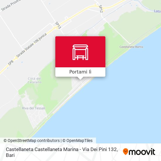 Mappa Castellaneta Castellaneta Marina - Via Dei Pini 132