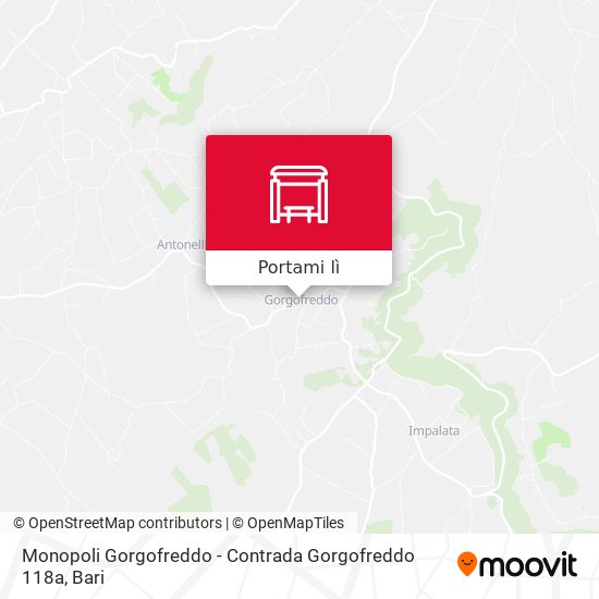 Mappa Monopoli Gorgofreddo - Contrada Gorgofreddo 118a