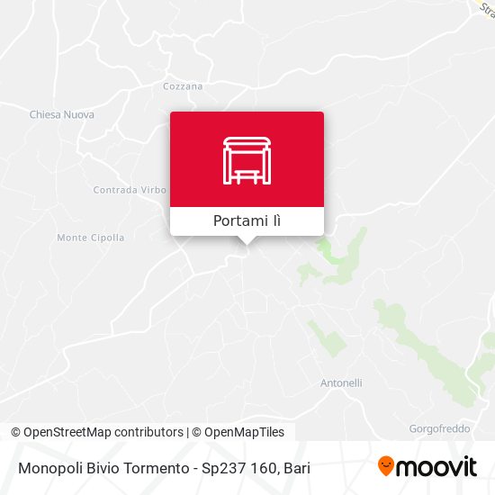 Mappa Monopoli Bivio Tormento - Sp237 160