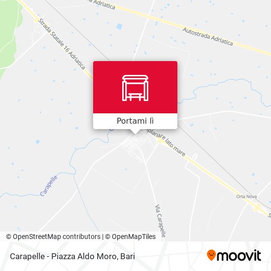 Mappa Carapelle - Piazza Aldo Moro