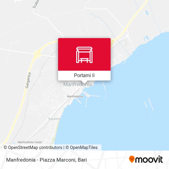 Mappa Manfredonia - Piazza Marconi
