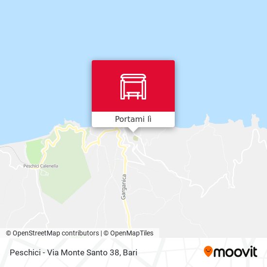 Mappa Peschici - Via Monte Santo 38