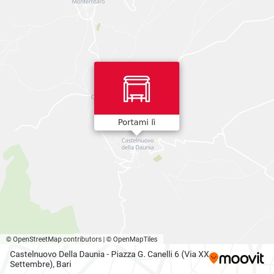 Mappa Castelnuovo Della Daunia - Piazza G. Canelli 6 (Via XX Settembre)