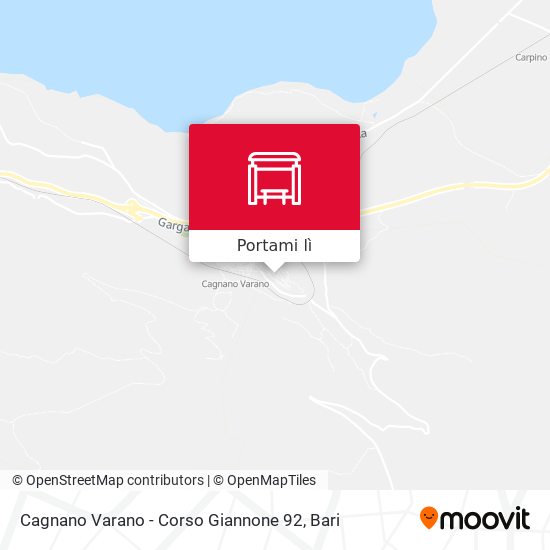 Mappa Cagnano Varano - Corso Giannone 92