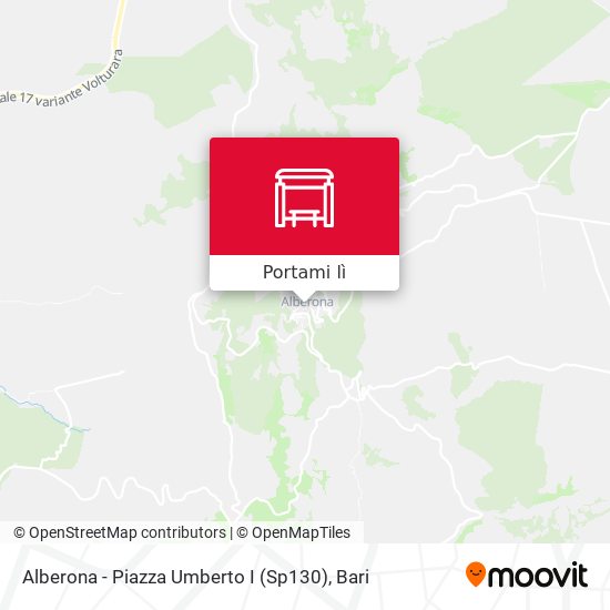 Mappa Alberona - Piazza Umberto I (Sp130)