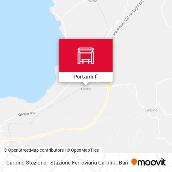 Mappa Carpino Stazione - Stazione Ferroviaria Carpino