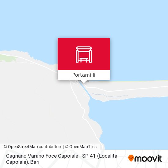 Mappa Cagnano Varano Foce Capoiale - SP 41 (Località Capoiale)