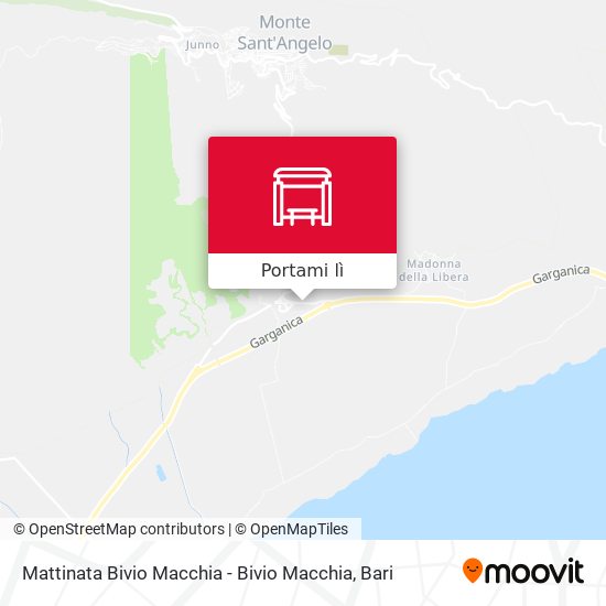 Mappa Mattinata Bivio Macchia - Bivio Macchia