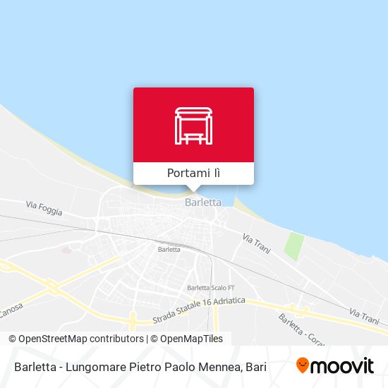 Mappa Barletta - Lungomare Pietro Paolo Mennea
