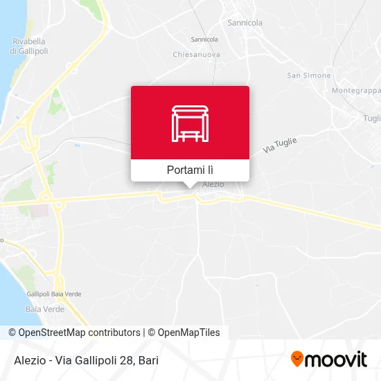 Mappa Alezio - Via Gallipoli 28
