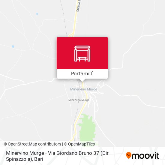 Mappa Minervino Murge - Via Giordano Bruno 37 (Dir Spinazzola)