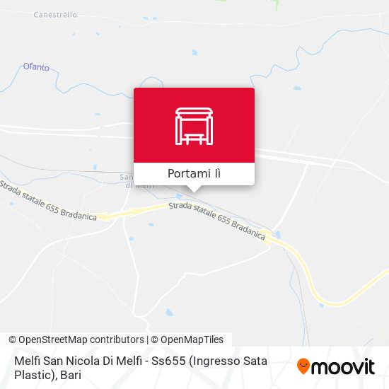 Mappa Melfi San Nicola Di Melfi - Ss655 (Ingresso Sata Plastic)