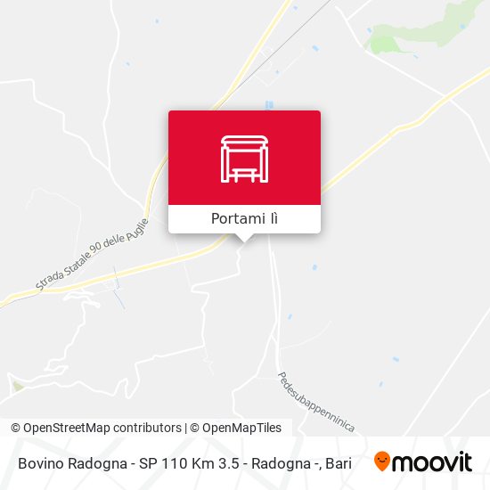 Mappa Bovino Radogna - SP 110 Km 3.5 - Radogna -