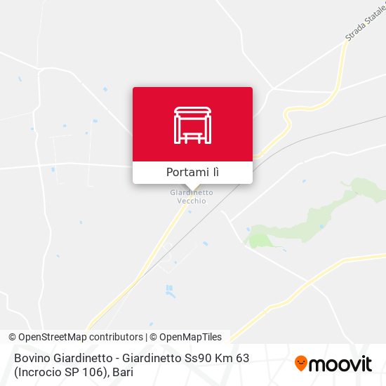 Mappa Bovino Giardinetto - Giardinetto Ss90 Km 63 (Incrocio SP 106)