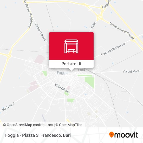 Mappa Foggia - Piazza S. Francesco